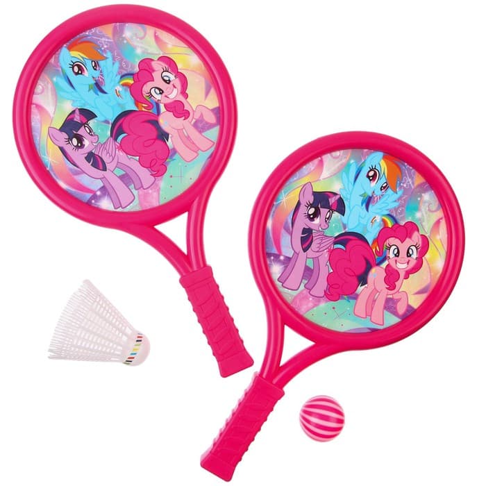Ракетки 2 шт., воланчик и мячик, My little pony