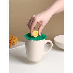 Крышка - непроливайка силиконовая Доляна «Лимон» d=11 см, зелёная