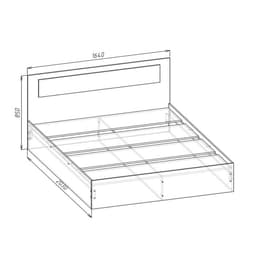 Спальный гарнитур «Клик Мебель. Соня», комплект 5 предметов, цвет белый брилл/ белый