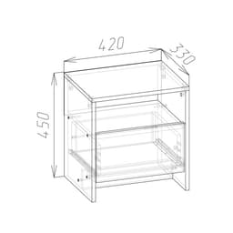 Спальный гарнитур «Клик Мебель. Соня», комплект 5 предметов, цвет белый брилл/ белый