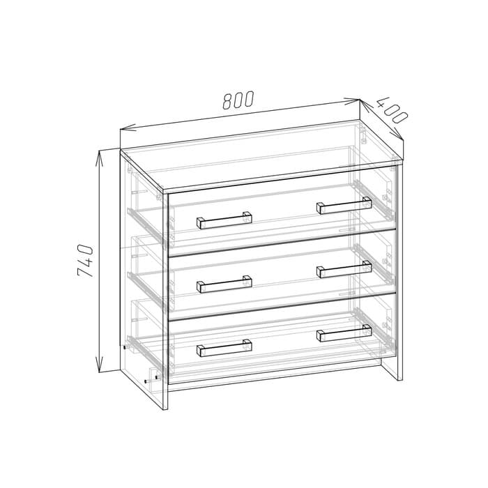 Спальный гарнитур «Клик Мебель. Соня», комплект 5 предметов, цвет белый брилл/ белый