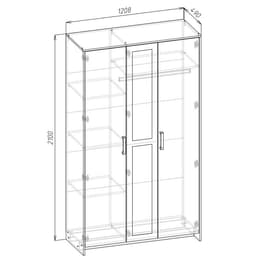 Спальный гарнитур «Клик Мебель. Соня», комплект 5 предметов, цвет белый брилл/ белый