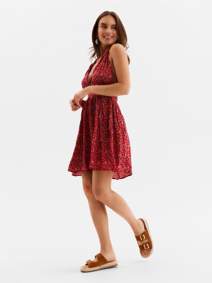 Сарафан женский MINAKU: Enjoy, красное, размер 42