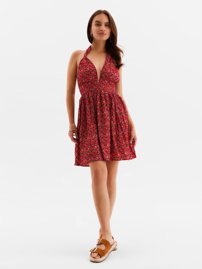 Сарафан женский MINAKU: Enjoy, красное, размер 44