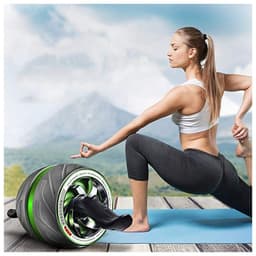 УЦЕНКА Ролик для пресса ONLYTOP, 40×19×19 см, с ковриком, фиолетовый