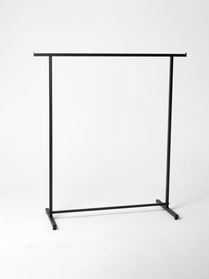 Вешало П образное размер L напольное с выносом 140×50×150 см, чёрное