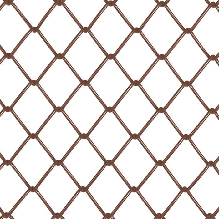 Сетка – рабица ячейка ТУ, с полимерным покрытием, 50×50 мм, толщина 2.6 мм, рулон 1.5×10 м, коричневая