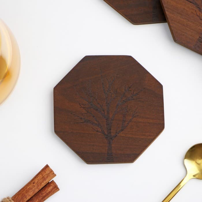 Набор подставок под кружки Magistro «Древо», под кружку, дерево, 4 шт.