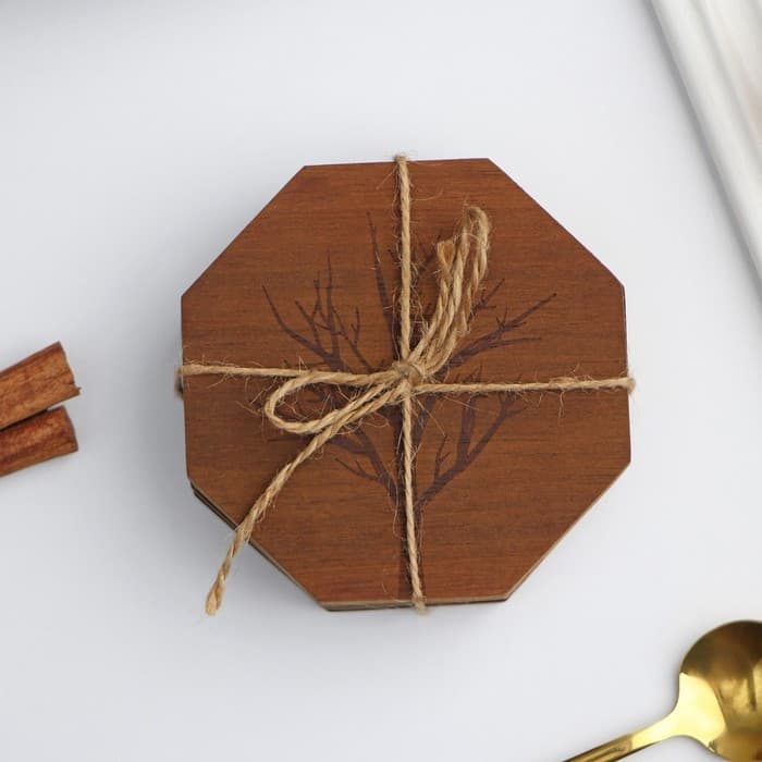 Набор подставок под кружки Magistro «Древо», под кружку, дерево, 4 шт.