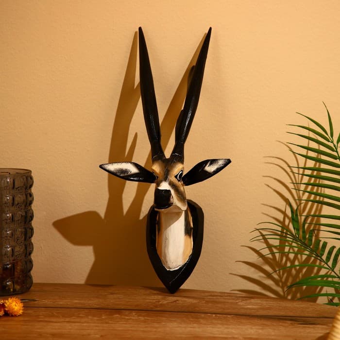 Панно настенное «Газель», 25×15×35 см, дерево албезия