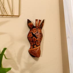 Маска «Жираф», 19×9×4 см, дерево албезия