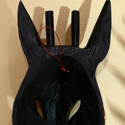 Маска «Жираф», 30 см, дерево албезия