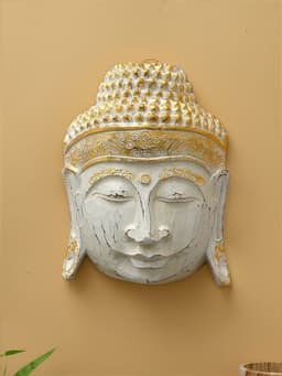 Сувенир «Голова Будды», 30 см, дерево албезия