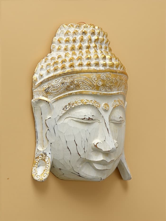 Сувенир «Голова Будды», 30 см, дерево албезия