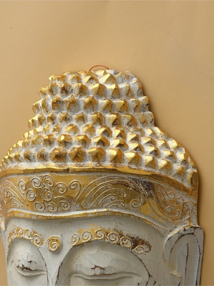 Сувенир «Голова Будды», 30 см, дерево албезия