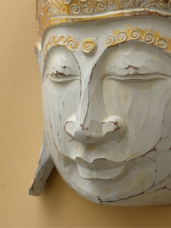 Сувенир «Голова Будды», 30 см, дерево албезия