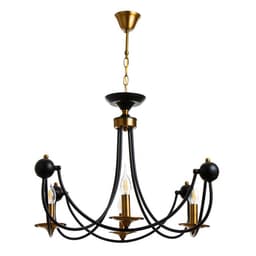 Люстра «Фломи» 4хЕ14 40 Вт черно-золотой 60×73×60 см BayerLux