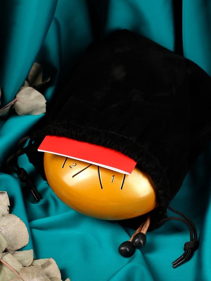 Глюкофон - музыкальный инструмент, желтый, 8 лепестков, 15×9 см