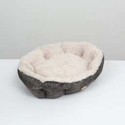 Лежанка-трансформер, 60×50×15 см, велюр, искусственный мех, цвет МИКС