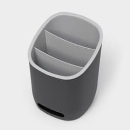 Подставка для столовых приборов IDEA «ИЗЛИ», 25×14.5×19 см, пластик, графитовая