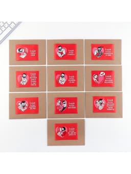 Конверты с наклейками, набор «Открой, когда...», 10 шт., 16×11.5 см