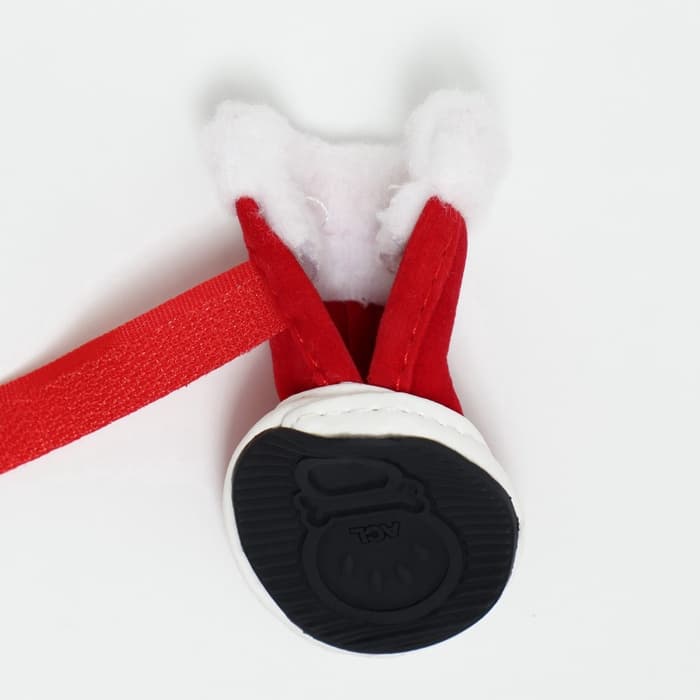 Ботинки «Кристмес», набор 4 шт., 2 размер, красные