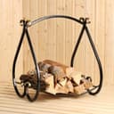 Дровница «Корзинка», 54×41×46 см, металл, чёрная