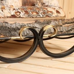 Дровница «Корзинка», 54×41×46 см, металл, чёрная