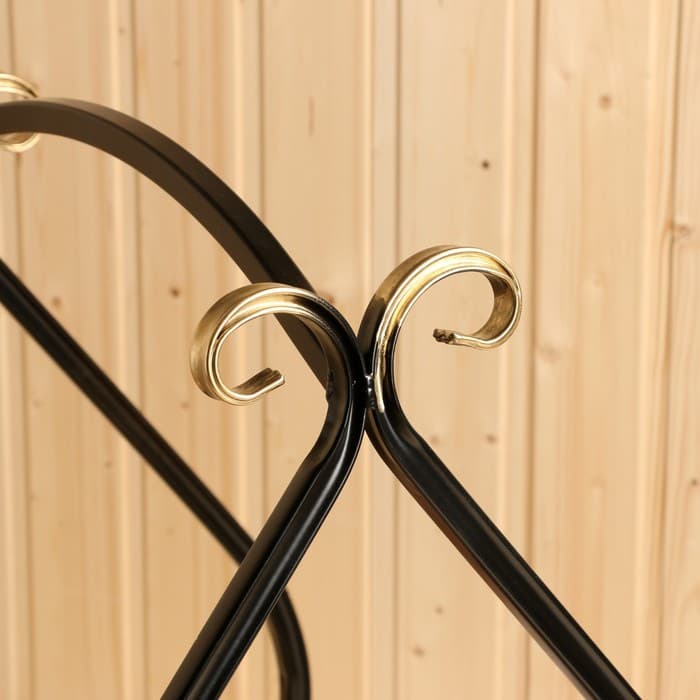 Дровница «Корзинка», 54×41×46 см, металл, чёрная