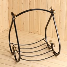 Дровница «Корзинка», 54×41×46 см, металл, чёрная