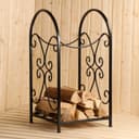 Дровница «Вертикальная», 80×41×41 см, металл, чёрная