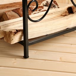 Дровница «Вертикальная», 80×41×41 см, металл, чёрная