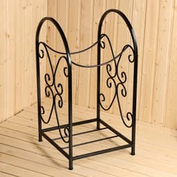 Дровница «Вертикальная», 80×41×41 см, металл, чёрная