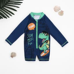 Купальник детский «Крошка Я. Дино», рост 74-80 см, синий