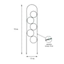Шпалера, 70×15×1 см, металл, зелёная, «Мини-кольцо»
