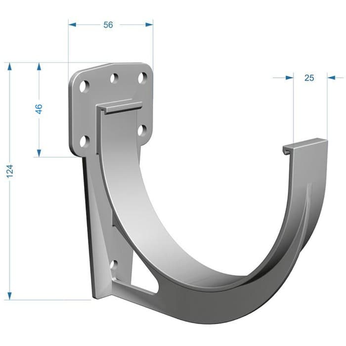 Кронштейн желоба для водосточной системы DÖCKE PREMIUM, цвет каштан