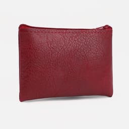 Кошелёк женский на молнии, 14×1×9 см, бордовый