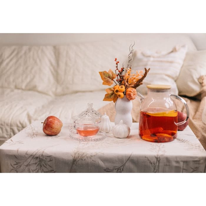 Заварочный чайник BellaTenero «Эко», 1.8 л, с бамбуковой крышкой, металлический фильтр, стекло