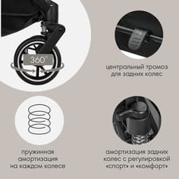 Коляска прогулочная детская Indigo SOUL, цвет бежевый