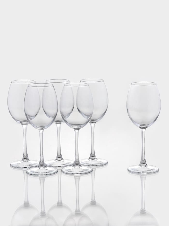 Бокалы для вина Paşabahçe Enoteca, 440 мл, набор 6 шт., стекло, прозрачные