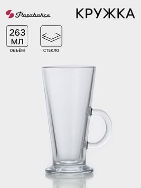 Кружка Paşabahçe Pub, 263 мл, стекло, прозрачная