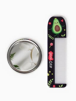 Подарочный набор «Авокадо», зеркало, расчёска