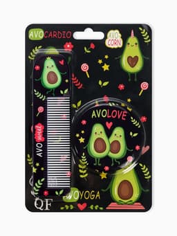 Подарочный набор «Авокадо», зеркало, расчёска