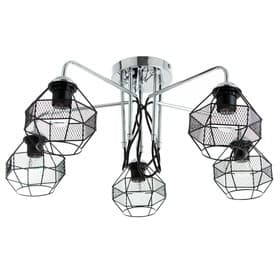 Люстра «Сеть» 5×60 Вт Е27 хром/черный 76×76×30 см