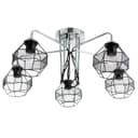 Люстра «Сеть» 5×60 Вт Е27 хром/черный 76×76×30 см