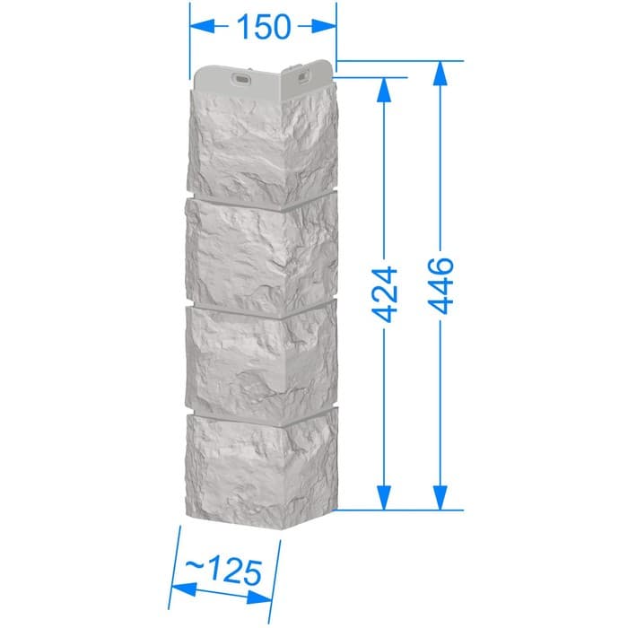Угол для фасадных панелей DÖCKE LUX BERGART, цвет кешью
