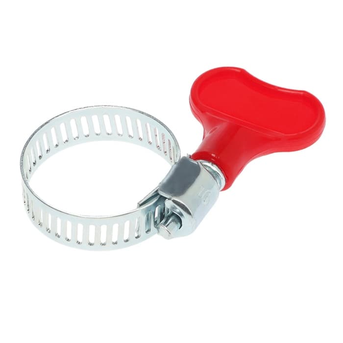 Хомут с «барашком» ZEIN engr, сквозная просечка, диаметр 16-25 мм, ширина 8 мм