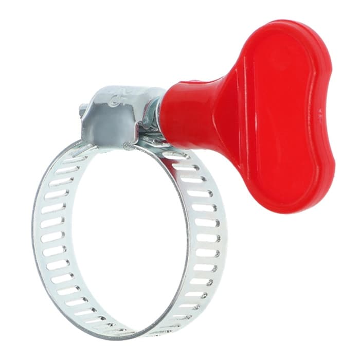 Хомут с «барашком» ZEIN engr, сквозная просечка, диаметр 16-25 мм, ширина 8 мм