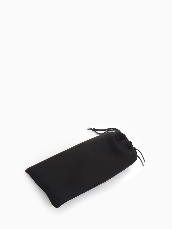 Чехол для очков на затяжке, плотность 110 г/м², размер 8.7×0.5×17.5 см, чёрный