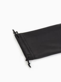 Чехол для очков на затяжке, плотность 110 г/м², размер 8.7×0.5×17.5 см, чёрный